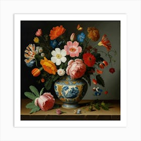 Flowers In A Vase 7 Art Print