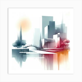 Abstract Cityscape 10 Art Print