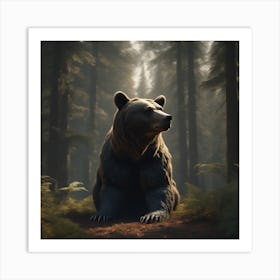 Bear In The Forest 27 Art Print