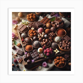 Delicious Chocolate 1 Art Print