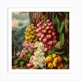 Tropical Flowers Art 7 Art Print