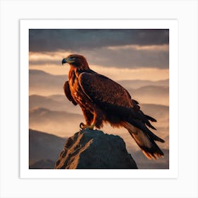 A Red Eagle In 1 Art Print