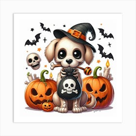 Halloween Dog Art Print