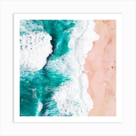 Aerial View Of The Beach Art Print