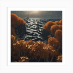 Ship In The Water Art Print