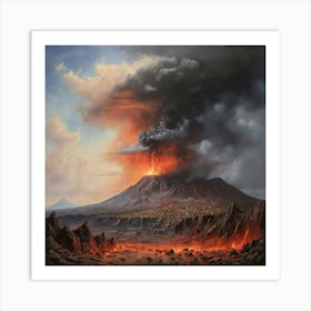 Lava Eruption Art Print