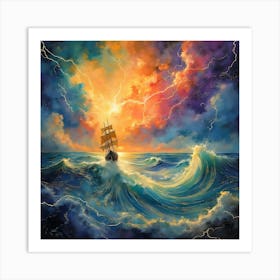 Stormy Seas Art Print