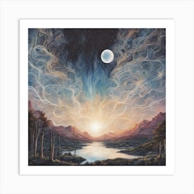 The Faeries are Coming Schiehallion Scottish Mountain Art Print