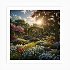 Garden In The Sun 2 Art Print