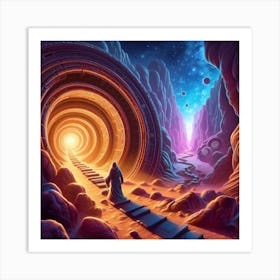 Tunnel To The Future Art Print