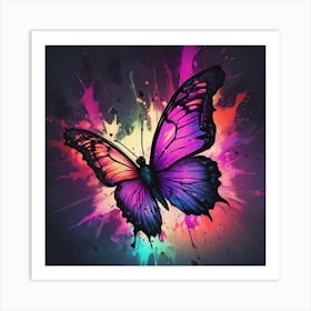 Butterfly Painting 308 Art Print