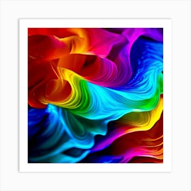 Color Brightness Vibrant Electric Power Gradient Vivid Intense Dynamic Radiant Glowing En (14) Art Print