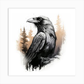 Raven 2 Art Print