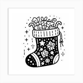 Christmas Stocking Art Print