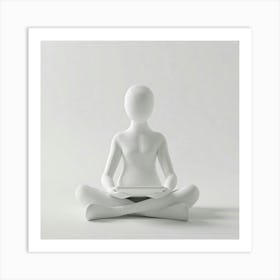 Meditating Man 1 Art Print