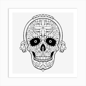 Mandala Skull 08 Art Print