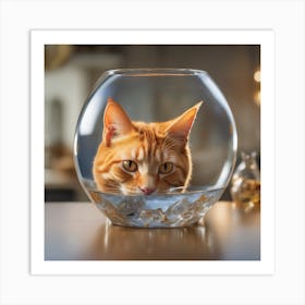 Cat In A Fish Bowl 19 1 Art Print