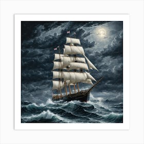 moody seas 6 Art Print