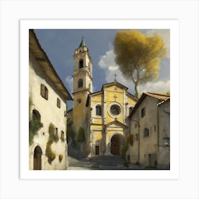 Kirche In Cassone, Gustav Klimt 3 Art Print