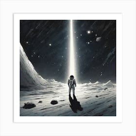 Man On The Moon 1 Art Print