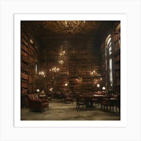 Library Stock Videos & Royalty-Free Footage Art Print