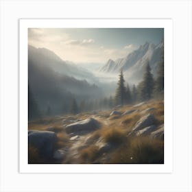 Mountain Scene 6 Art Print