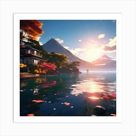 Lake Atitln Art Print