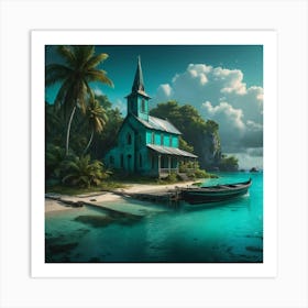 Church On The Beach 2 Art Print