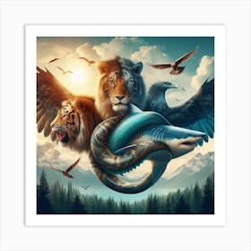 Extreme animals Art Print