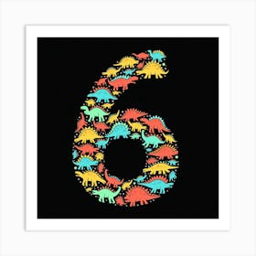 Dinosaurs Number six Art Print