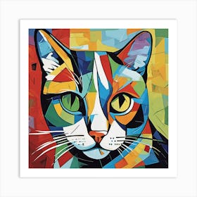 picasso cat 1 Art Print