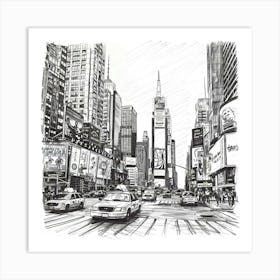 Times Square 3 Art Print