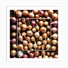 Onion In A Frame Art Print