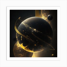 Planets In Space Art Print