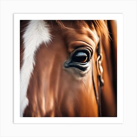 Eye Of A Horse 19 Art Print