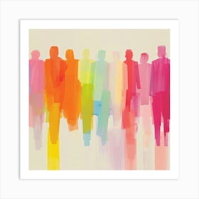 People Walking 2 Art Print