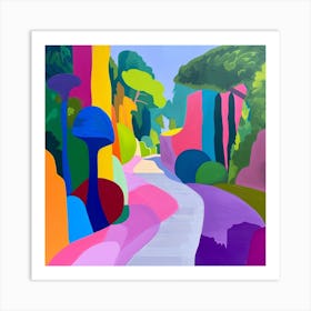 Abstract Park Collection Villa Borghese Gardens Rome 4 Art Print