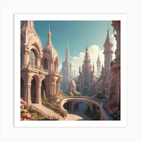 Fairytale City Art Print