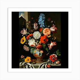 Flowers In A Vase 3 Art Print