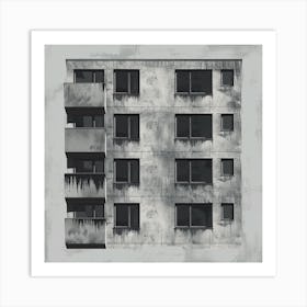 Apartment Building Canvas Print Art Print