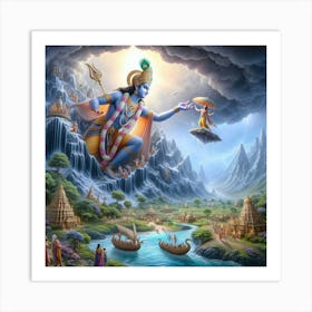 Lord Krishna 2 Art Print