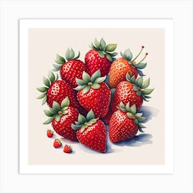 Scarlet Juiciness Art Print