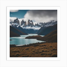 A Mountainous Region Of Patagonia (1) Art Print