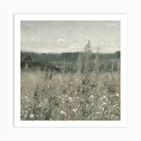 Field Of Wild Flowers Art Print