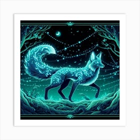 A mystical fox 2 Art Print