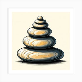 Stack Of Stones 2 Art Print