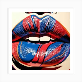 Lips artwork 1 Art Print