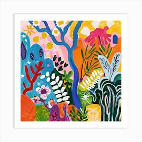 Into the Garden Series in Style of Matisse 3 Art Print