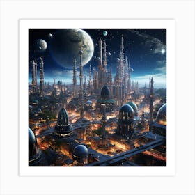 Futuristic City 8 Art Print