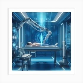 Futuristic Medical Room Art Print